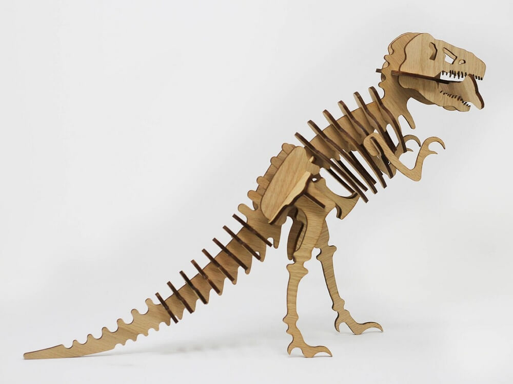 3D деревянный пазл "Скелет динозавра”